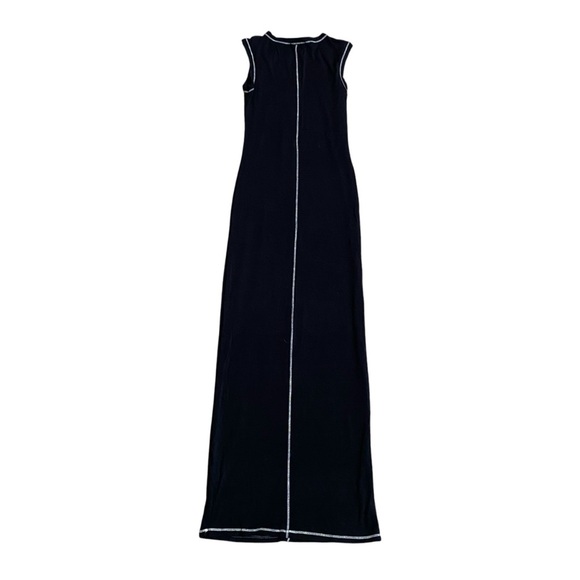 The Line by K Inez Black Sleeveless Maxi Dress XS | Stretch Modal - Picture 10 of 12
